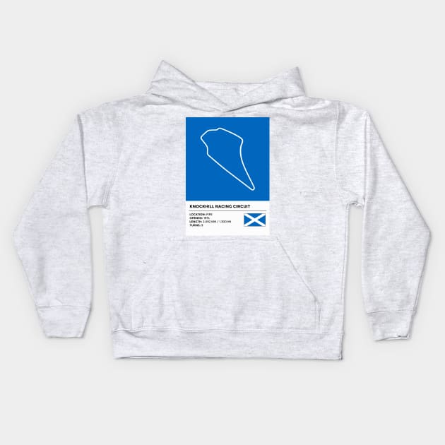 Knockhill Racing Circuit [info] Kids Hoodie by sednoid